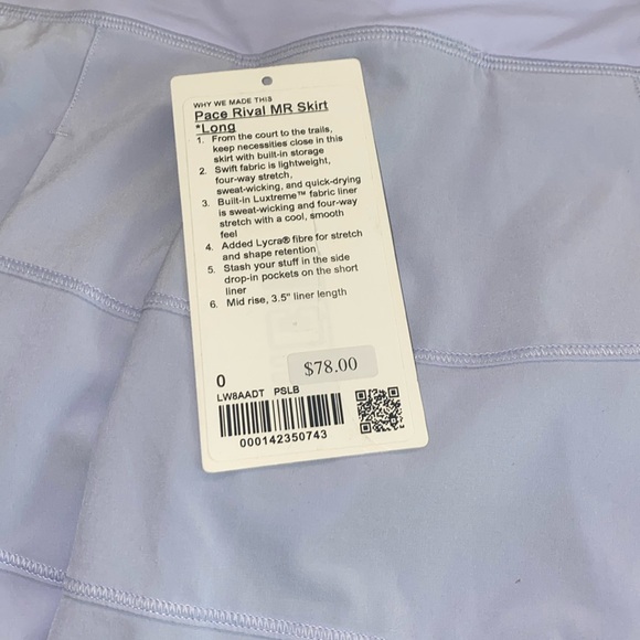 light purple lulu skirt - Picture 4 of 7